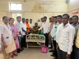 आजरा शिवसेनेचा ६० वा वर्धापन दिन साजरा.