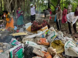 रामतीर्थ पर्यटन स्थळी स्वच्छता मोहीम उत्साहात संपन्न.