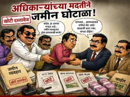 सरकारी जमीन लाटली.- शासनाची मोठी फसवणूक!चंदगड तालुक्यातील मळवीवाडी (तुडिये) येथील धक्कादायक प्रकार.-